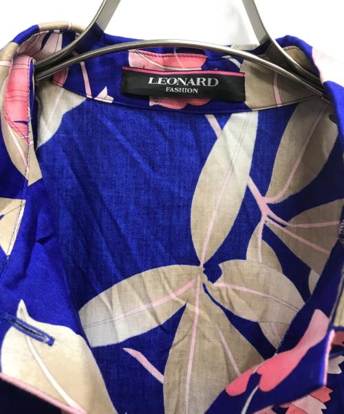 LAONARD（レオナード）LAONARD (レオナード) ノースリーブワンピース ブルー サイズ:38の古着・服飾アイテム