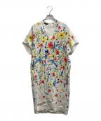 ESCADAエスカーダ）の古着「花柄ワンピース」｜アイボリー