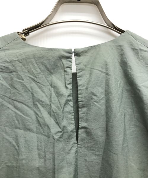 HAVEL studio（ハーヴェル スタジオ）HAVEL studio (ハーヴェル スタジオ) テントラインワンピース ドレス グリーン サイズ:38の古着・服飾アイテム