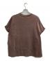 R JUBILEE (アールジュビリー) ダメージ加工ロールアップオーバーTシャツ ブラウン サイズ:Free：3980円