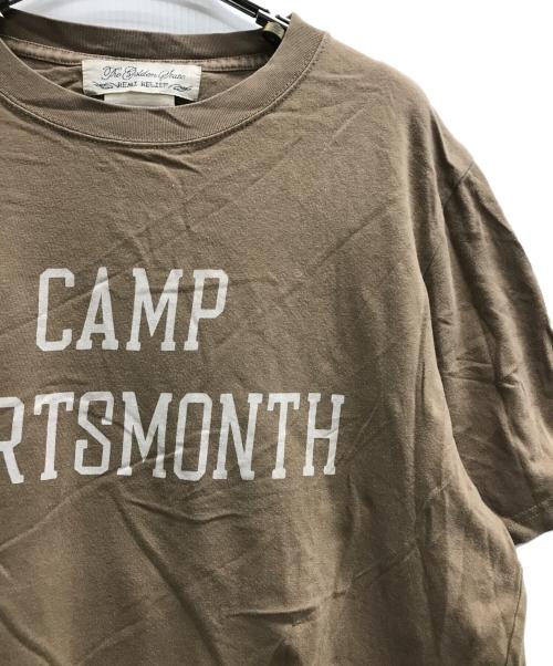 REMI RELIEF（レミレリーフ）REMI RELIEF (レミレリーフ) CAMP DARTSMONTH T-SHIRT ブラウン サイズ:Mの古着・服飾アイテム
