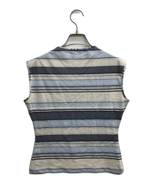 CHANEL（シャネル）CHANEL (シャネル) ノースリーブカットソー ブルー サイズ:42	の古着・服飾アイテム