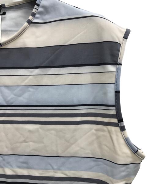 CHANEL（シャネル）CHANEL (シャネル) ノースリーブカットソー ブルー サイズ:42	の古着・服飾アイテム