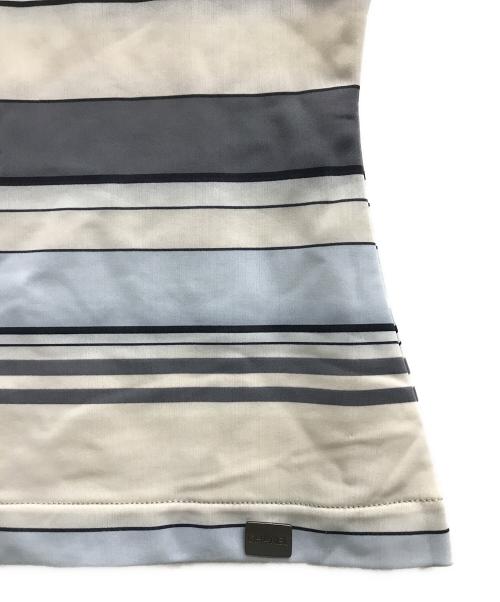 CHANEL（シャネル）CHANEL (シャネル) ノースリーブカットソー ブルー サイズ:42	の古着・服飾アイテム