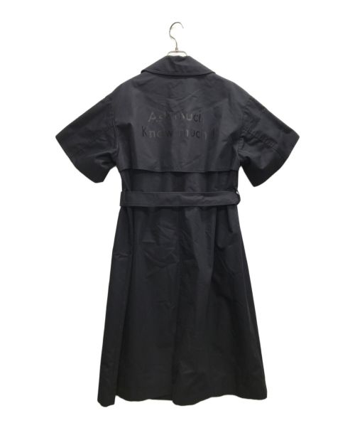 THOMAS MAGPIE（トーマス マグパイ）THOMAS MAGPIE (トーマス マグパイ) S/Sバックロゴトレンチコート ネイビー サイズ:38の古着・服飾アイテム