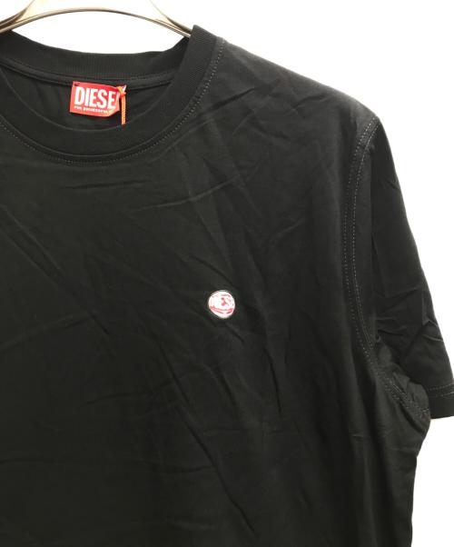 DIESEL（ディーゼル）DIESEL (ディーゼル) ワンポイントTシャツ ブラック サイズ:Lの古着・服飾アイテム