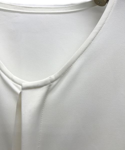 chi.wata（チワタ）chi.wata (チワタ) 袖フレアワンピース ホワイトの古着・服飾アイテム