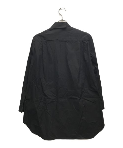 GROUND Y（グラウンドワイ）GROUND Y (グラウンドワイ) 襟切断シャツ ブラック サイズ:1の古着・服飾アイテム