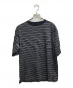 BATONERバトナ―）の古着「HIGH GAUGE BORDER T-SHIRT」｜ネイビー