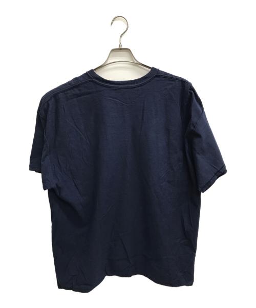 is-ness（イズネス）is-ness (イズネス) TECHNO REFLECT PRINT T-SHIRT ネイビー サイズ:フリーサイズの古着・服飾アイテム