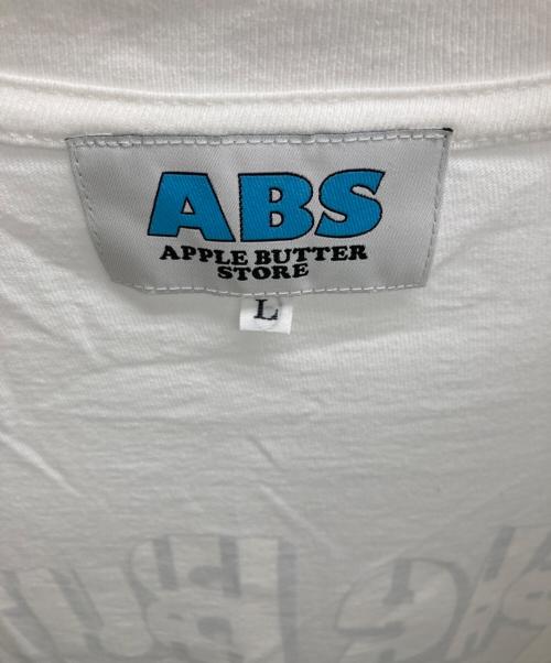 APPLE BUTTER STORE（アップルバターストア）apple butter store (アップルバターストア) ALWAYTH (オールウェイズ) プリントTシャツ ホワイト サイズ:Lの古着・服飾アイテム