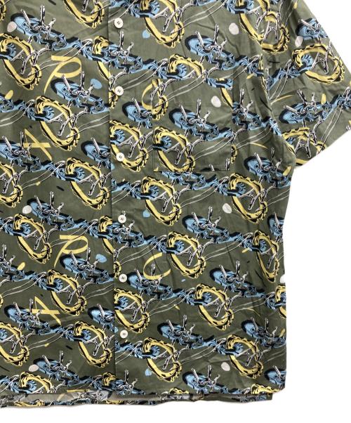 A.P.C.（アーペーセー）A.P.C. (アーペーセー) Ross グラフィック シャツ グリーン サイズ:Sの古着・服飾アイテム