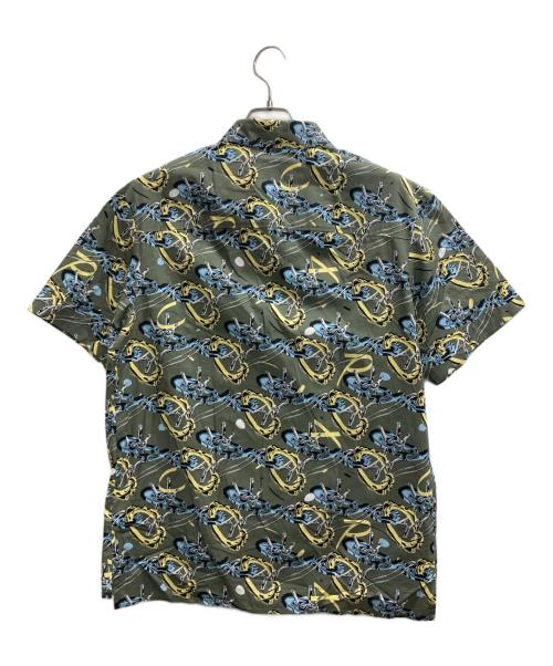 A.P.C.（アーペーセー）A.P.C. (アーペーセー) Ross グラフィック シャツ グリーン サイズ:Sの古着・服飾アイテム