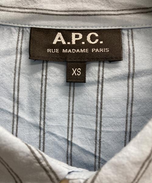 A.P.C.（アーペーセー）A.P.C. (アーペーセー) 半袖シャツ ブルー サイズ:XSの古着・服飾アイテム