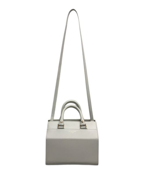 ANTEPRIMA（アンテプリマ）ANTEPRIMA (アンテプリマ) サフィアーノ ボックス2WAYショルダーバッグ ホワイトの古着・服飾アイテム