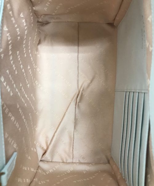 ANTEPRIMA（アンテプリマ）ANTEPRIMA (アンテプリマ) サフィアーノ ボックス2WAYショルダーバッグ ホワイトの古着・服飾アイテム