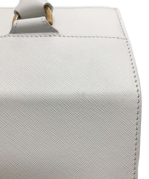 ANTEPRIMA（アンテプリマ）ANTEPRIMA (アンテプリマ) サフィアーノ ボックス2WAYショルダーバッグ ホワイトの古着・服飾アイテム