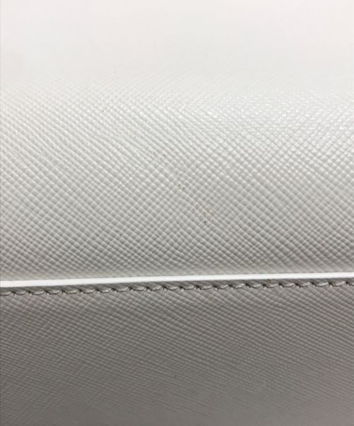 ANTEPRIMA（アンテプリマ）ANTEPRIMA (アンテプリマ) サフィアーノ ボックス2WAYショルダーバッグ ホワイトの古着・服飾アイテム