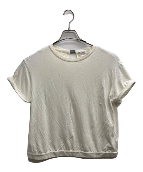 BRUNELLO CUCINELLI（ブルネロクチネリ）BRUNELLO CUCINELLI (ブルネロクチネリ) 半袖カットソー ホワイト サイズ:Lの古着・服飾アイテム