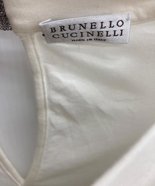 BRUNELLO CUCINELLI（ブルネロクチネリ）BRUNELLO CUCINELLI (ブルネロクチネリ) 半袖カットソー ホワイト サイズ:Lの古着・服飾アイテム