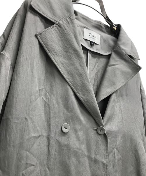 OWN LAUTRE AMONT（オウン ロートレアモン）OWN LAUTRE AMONT (オウン ロートレアモン) エアリートレンチコート グレージュ サイズ:36の古着・服飾アイテム