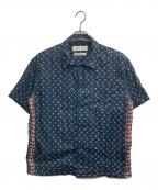 REMI RELIEFレミレリーフ）の古着「ペイズリー柄半袖シャツ」｜ネイビー