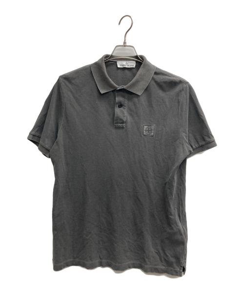 STONE ISLAND（ストーンアイランド）STONE ISLAND (ストーンアイランド) ポロシャツ グレー サイズ:Lの古着・服飾アイテム
