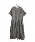 Veritecoeur（ヴェリテクール）の古着「キャッチワッシャーランダムタックワンピース」｜グレー