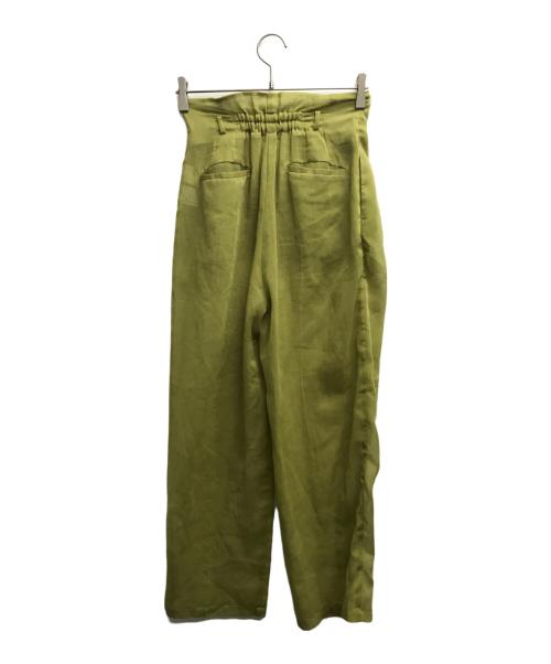 AMeLIE（アメリ）AMeLIE (アメリ) MEDI REFINED SHEER PANTS グリーン サイズ:Sの古着・服飾アイテム