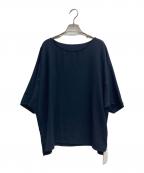 23区ニジュウサンク）の古着「ストレッチジョーゼット フォルム カットソー」｜ネイビー