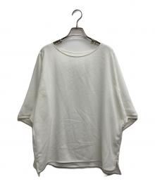 23区（ニジュウサンク）の古着「ストレッチジョーゼット フォルム カットソー」｜ホワイト