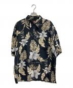 HARLEY-DAVIDSONハーレーダビッドソン）の古着「シルクアロハシャツ」｜ブラック