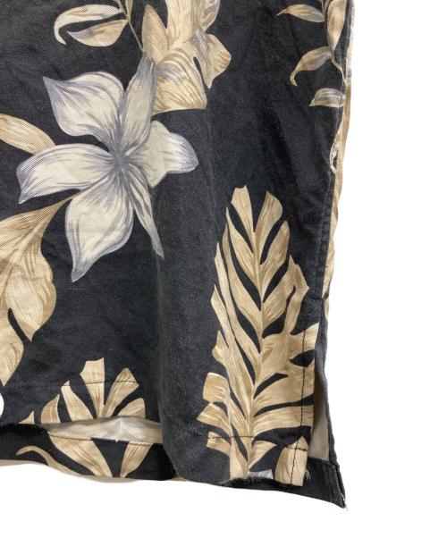 HARLEY-DAVIDSON（ハーレーダビッドソン）HARLEY-DAVIDSON (ハーレーダビッドソン) シルクアロハシャツ ブラック サイズ:XLの古着・服飾アイテム