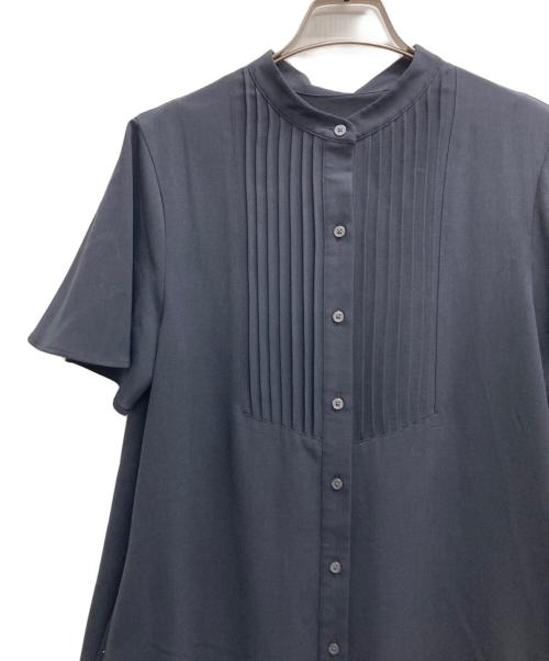 PLST（プラステ）PLST (プラステ) ピンタックシャツワンピース ブラック サイズ:Sの古着・服飾アイテム