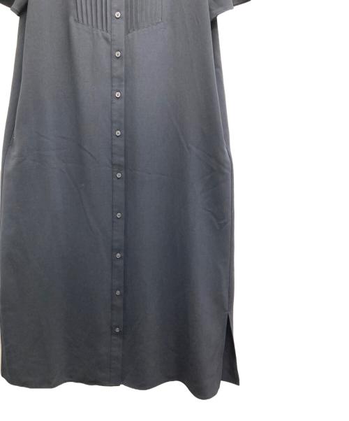 PLST（プラステ）PLST (プラステ) ピンタックシャツワンピース ブラック サイズ:Sの古着・服飾アイテム
