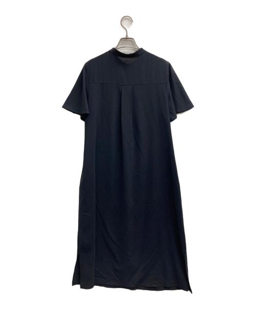 PLST（プラステ）PLST (プラステ) ピンタックシャツワンピース ブラック サイズ:Sの古着・服飾アイテム
