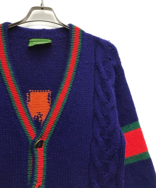 GUCCI（グッチ）GUCCI (グッチ) ニットカーディガン ブルー サイズ:XXSの古着・服飾アイテム