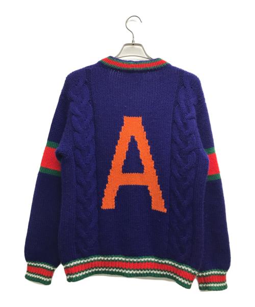 GUCCI（グッチ）GUCCI (グッチ) ニットカーディガン ブルー サイズ:XXSの古着・服飾アイテム