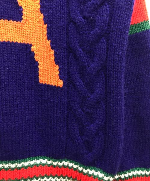 GUCCI（グッチ）GUCCI (グッチ) ニットカーディガン ブルー サイズ:XXSの古着・服飾アイテム