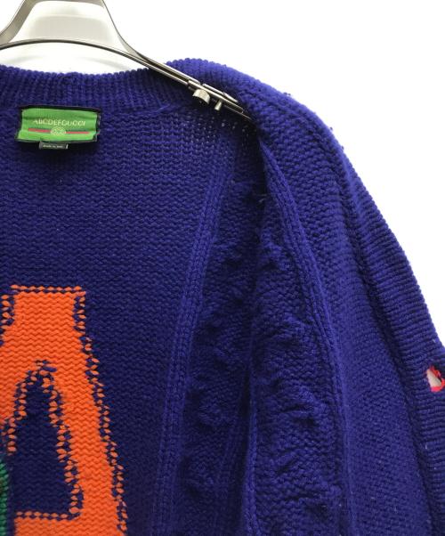 GUCCI（グッチ）GUCCI (グッチ) ニットカーディガン ブルー サイズ:XXSの古着・服飾アイテム