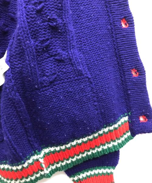 GUCCI（グッチ）GUCCI (グッチ) ニットカーディガン ブルー サイズ:XXSの古着・服飾アイテム