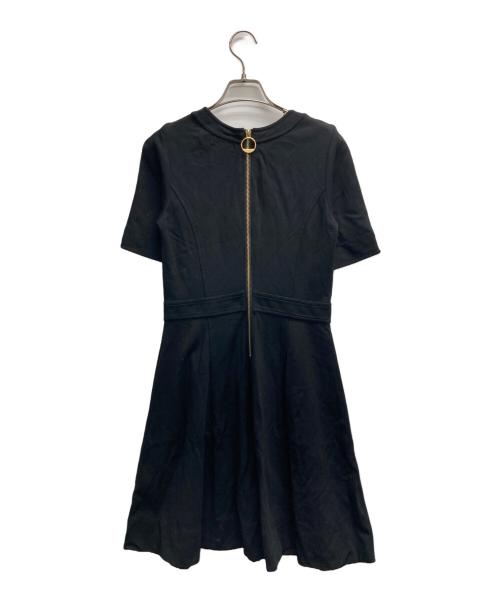 BLUE LABEL CRESTBRIDGE（ブルーレーベルクレストブリッジ）BLUE LABEL CRESTBRIDGE (ブルーレーベルクレストブリッジ) 半袖ワンピース ブラック サイズ:36の古着・服飾アイテム