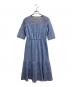 23区（ニジュウサンク）の古着「ストライプレースワンピース」｜ブルー