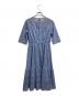 23区 (ニジュウサンク) ストライプレースワンピース ブルー サイズ:32：3980円