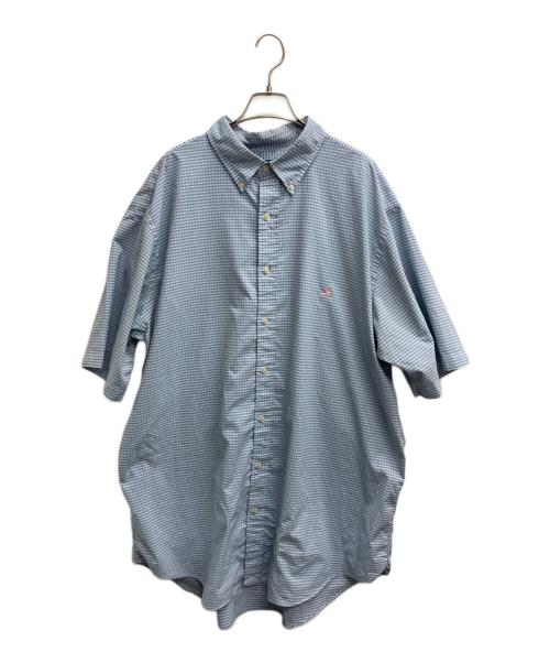 RALPH LAUREN（ラルフローレン）RALPH LAUREN (ラルフローレン) ギンガムチェックシャツ スカイブルー サイズ:2XLの古着・服飾アイテム