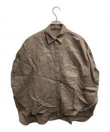 LE PHIL（ル フィル）の古着「麻ブロードサークルブラウス」｜ブラウン