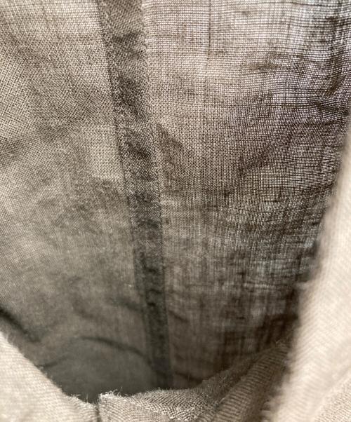 LE PHIL（ル フィル）LE PHIL (ル フィル) 麻ブロードサークルブラウス ブラウン サイズ:Fの古着・服飾アイテム