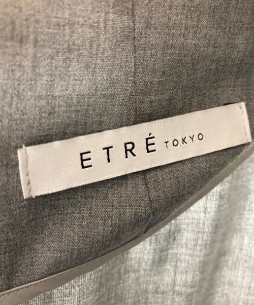 ETRE TOKYO（エトレトウキョウ）ETRE TOKYO (エトレトウキョウ) ドレープハイネックノースリオールインワン グレー サイズ:Mの古着・服飾アイテム