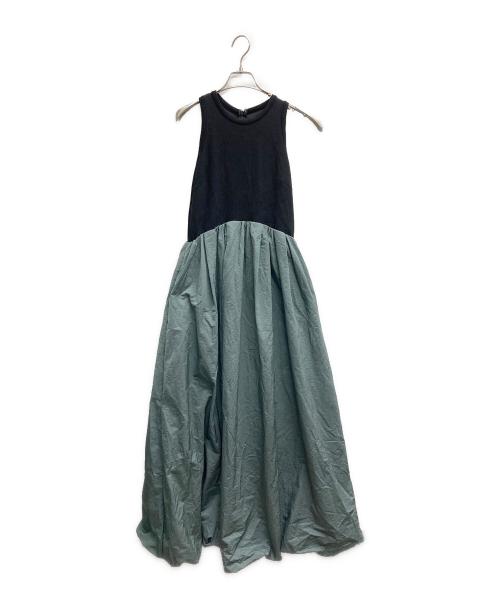 UN3D.（アンスリード）UN3D. (アンスリード) カットドッキング バルーン ワンピース ブラック×グレー サイズ:38の古着・服飾アイテム