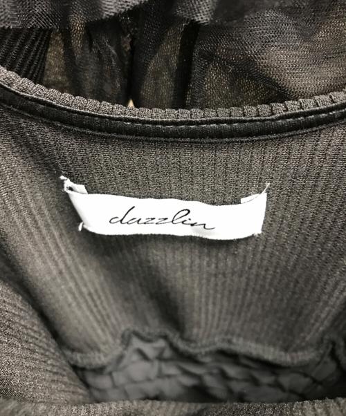 DazzliN（ダズリン）DazzliN (ダズリン) チュールギャザービスチェカットワンピース ブラック サイズ:Sの古着・服飾アイテム